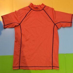 never worn orange swim shirt